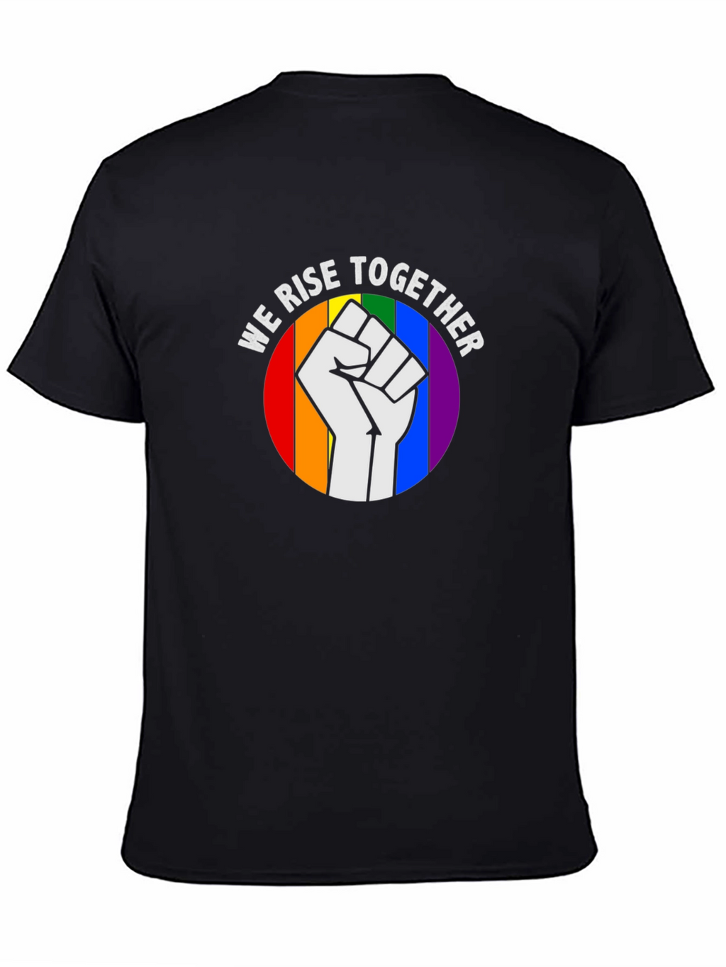 We Rise Together Pride Fist T-Shirt