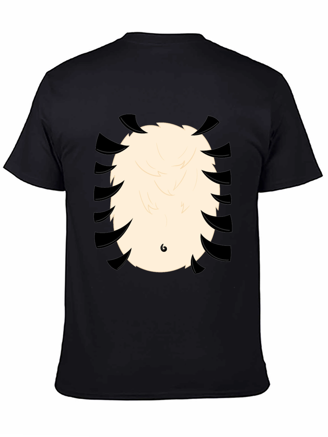 Funny Panda Bear T-Shirt - Cartoon Animal Belly Print