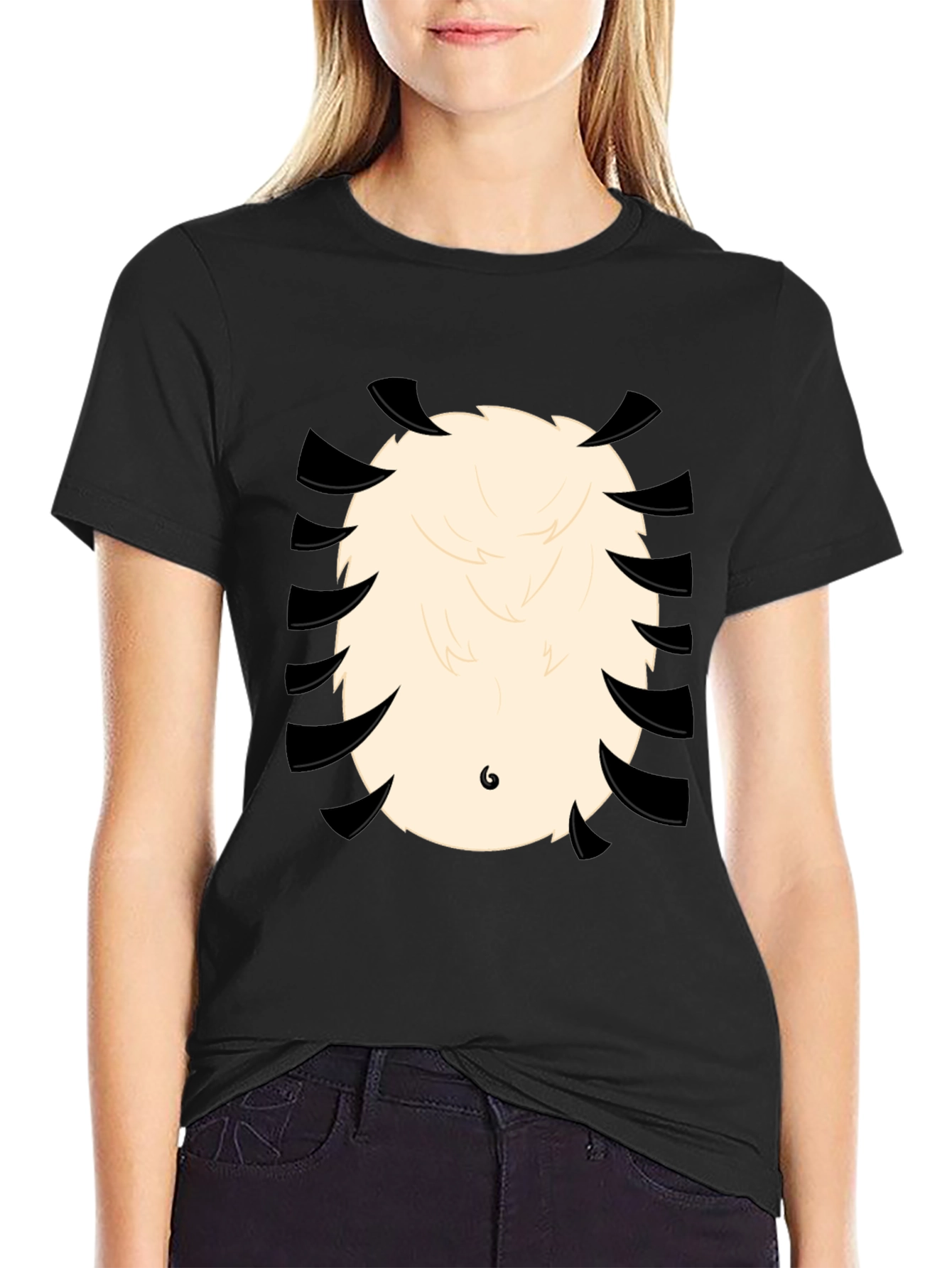 Funny Panda Bear T-Shirt - Cartoon Animal Belly Print