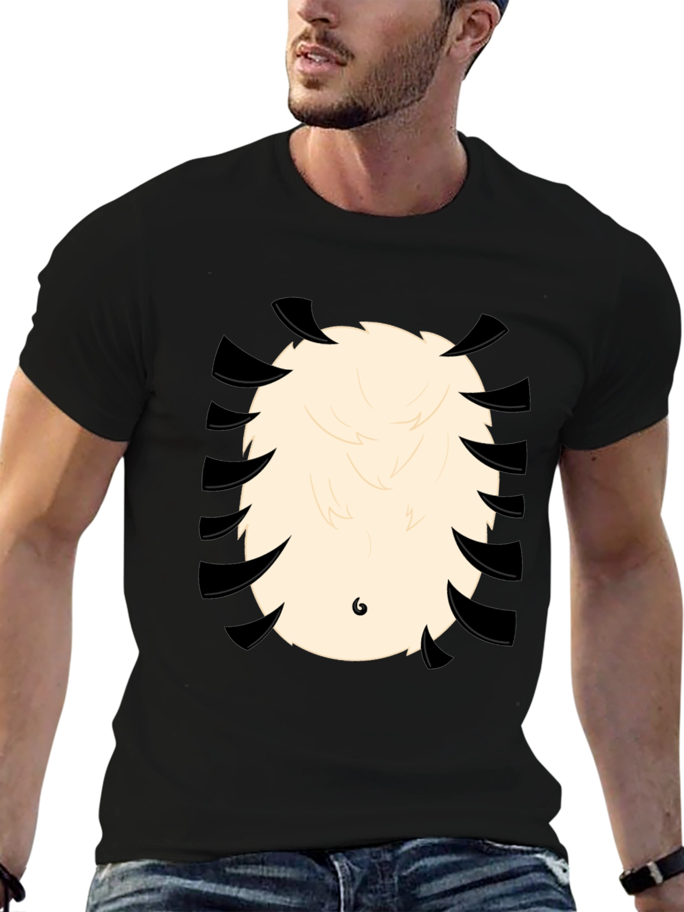 Funny Panda Bear T-Shirt - Cartoon Animal Belly Print