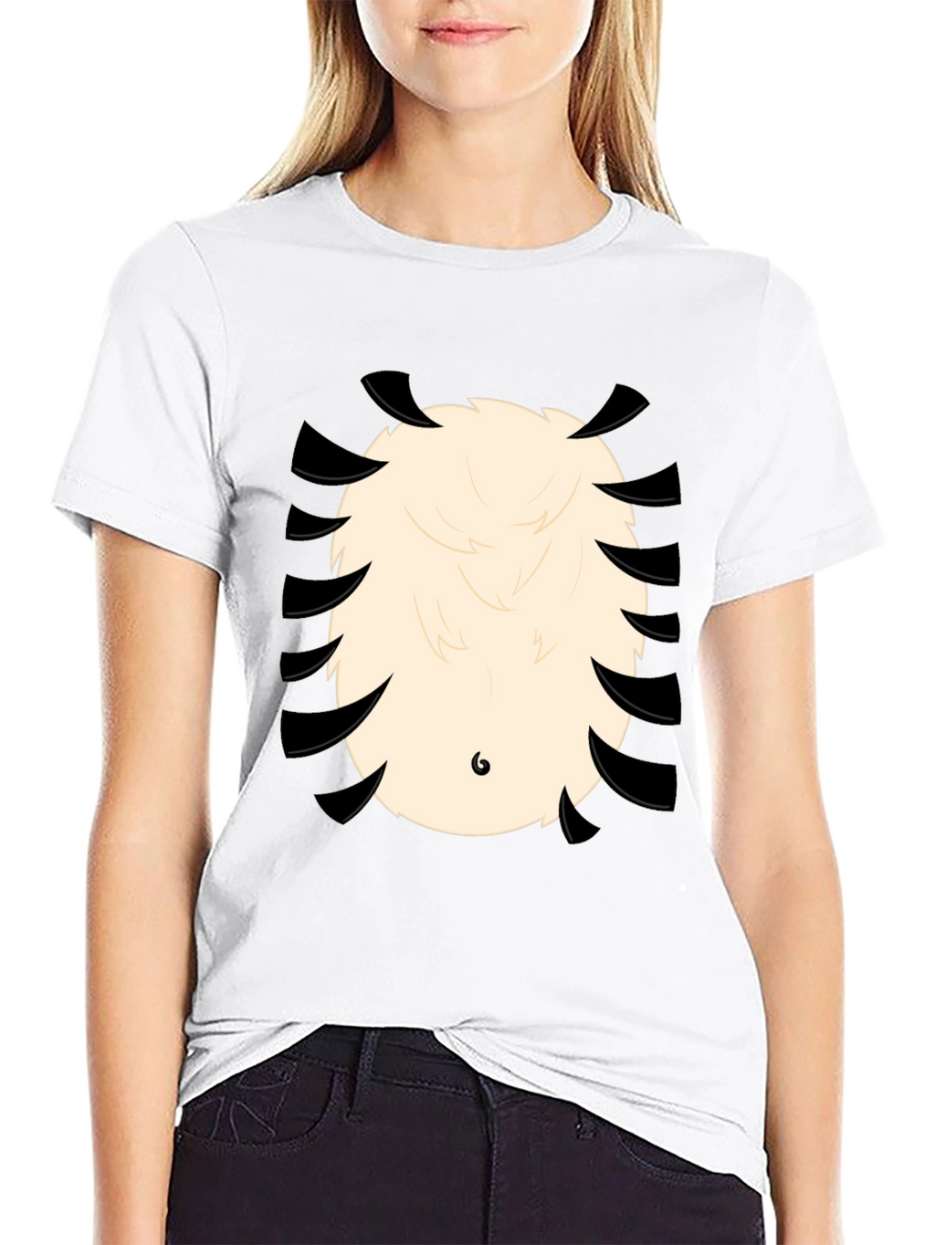 Funny Panda Bear T-Shirt - Cartoon Animal Belly Print