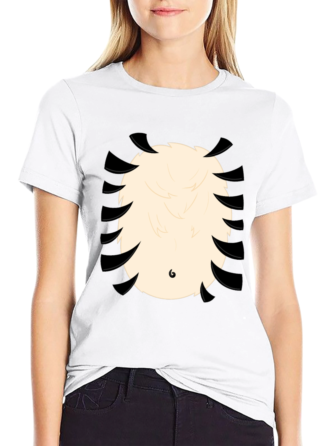 Funny Panda Bear T-Shirt - Cartoon Animal Belly Print