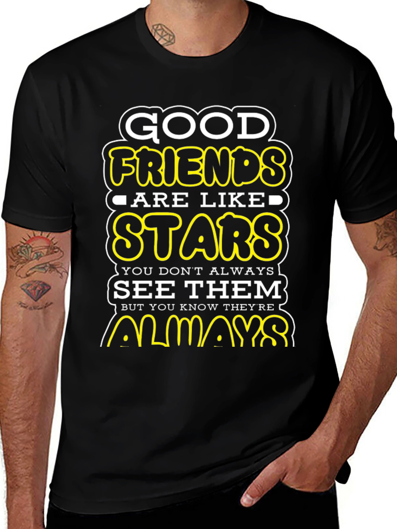 Good Friends Are Like Stars Graphic T-Shirt