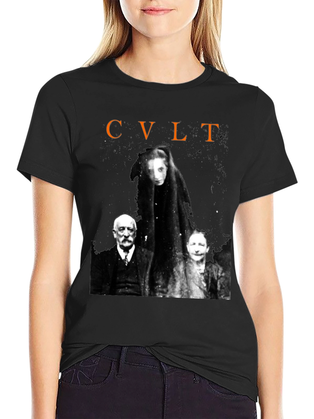 Cult Graphic Print Black T-Shirt