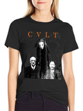 Cult Graphic Print Black T-Shirt
