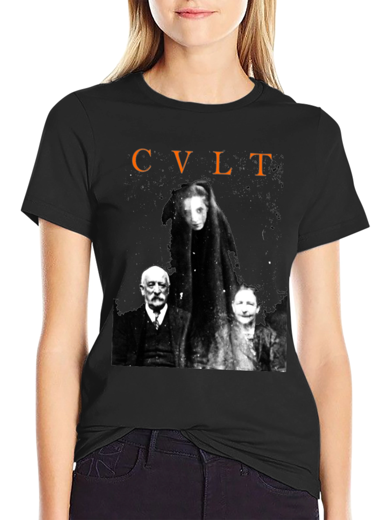 Cult Graphic Print Black T-Shirt
