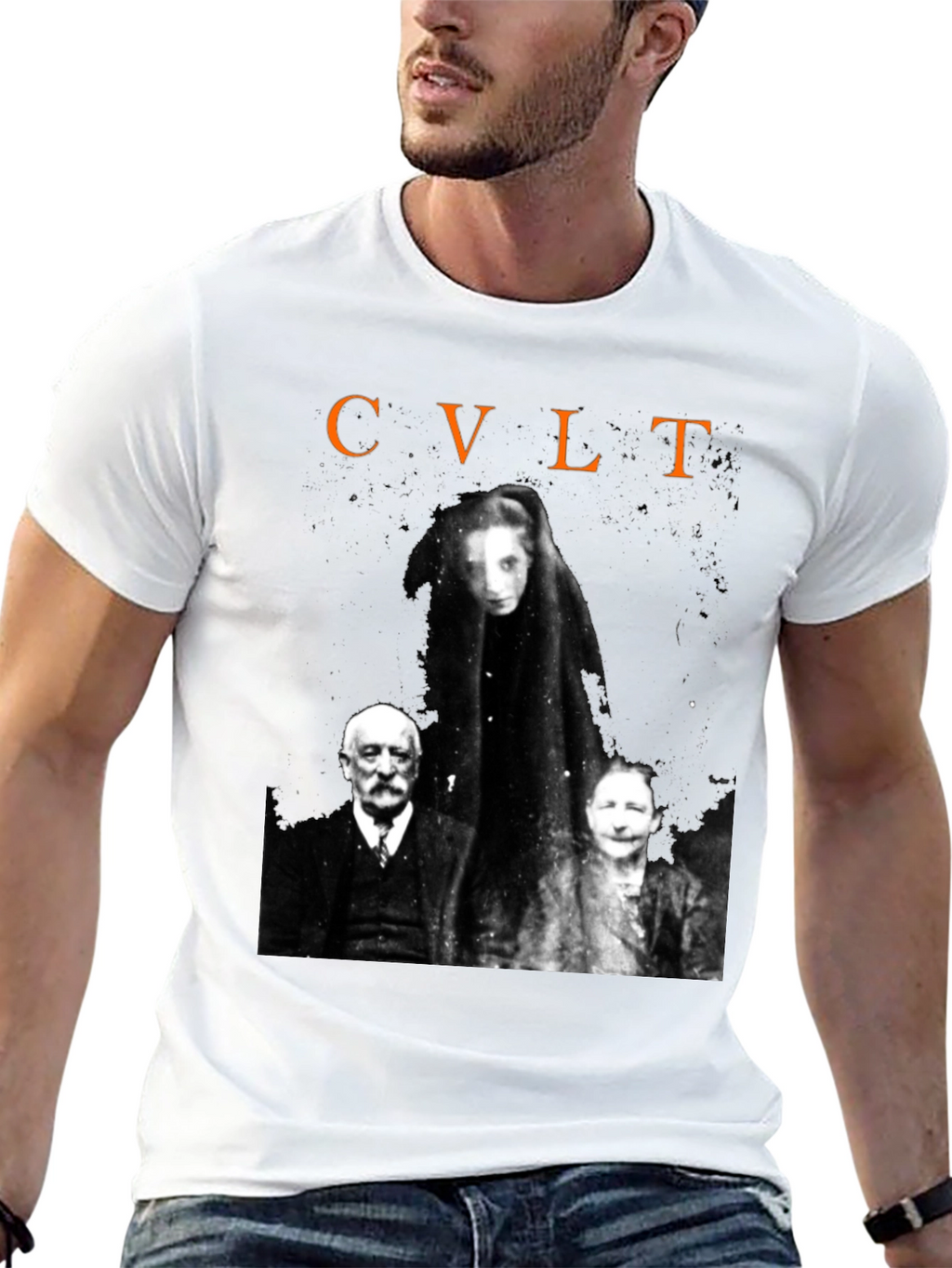Cult Graphic Print Black T-Shirt