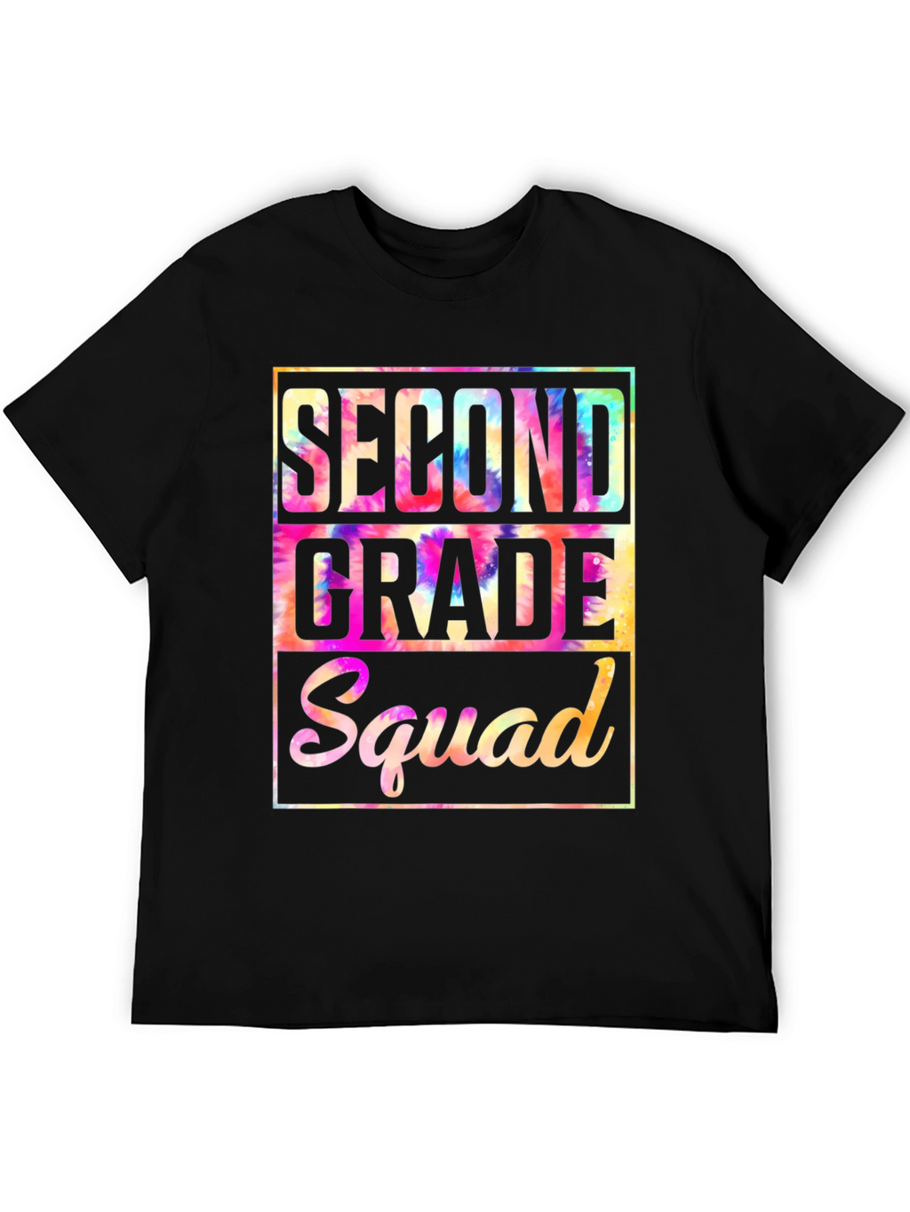 Second Grade Squad Tie-Dye T-Shirt
