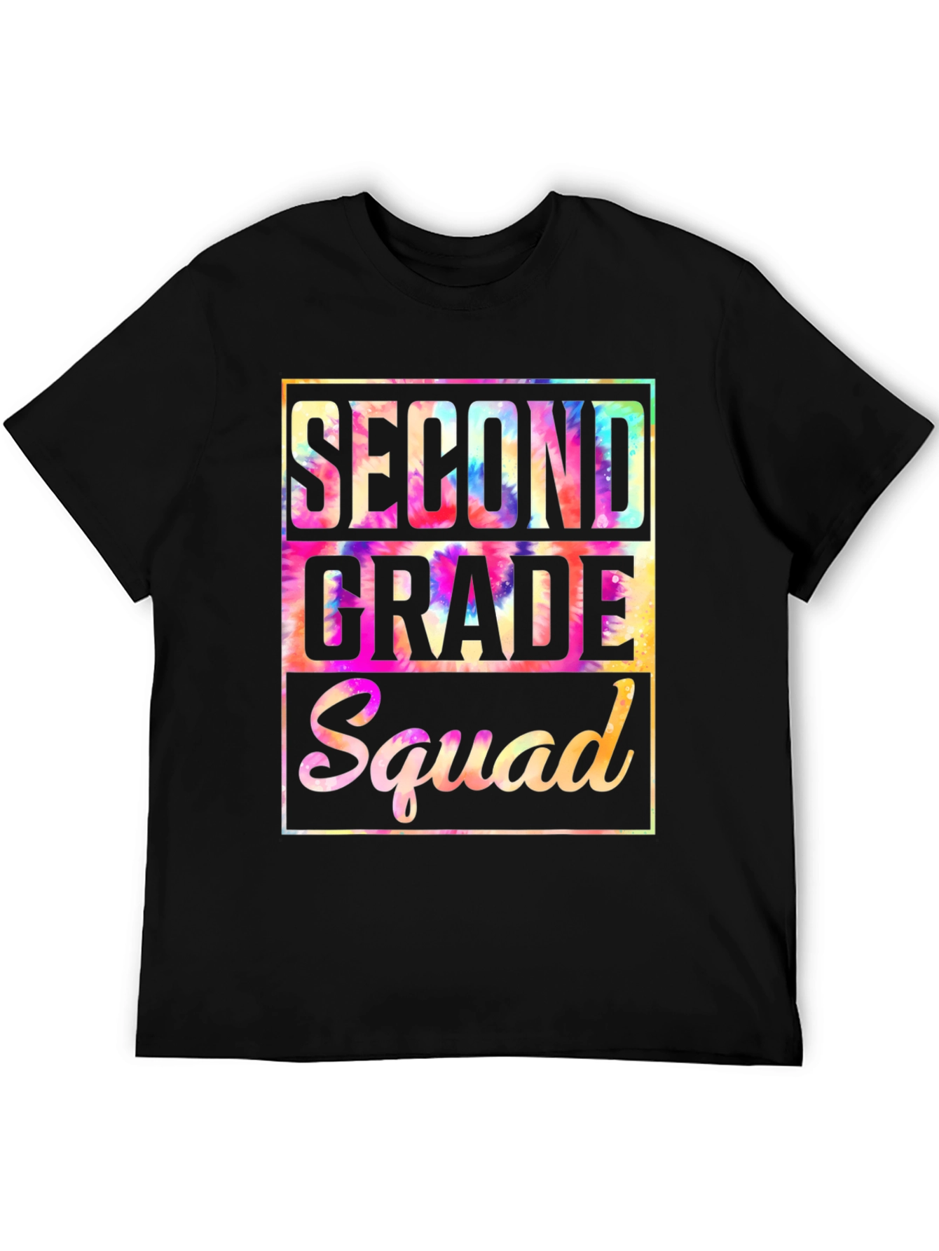 Second Grade Squad Tie-Dye T-Shirt