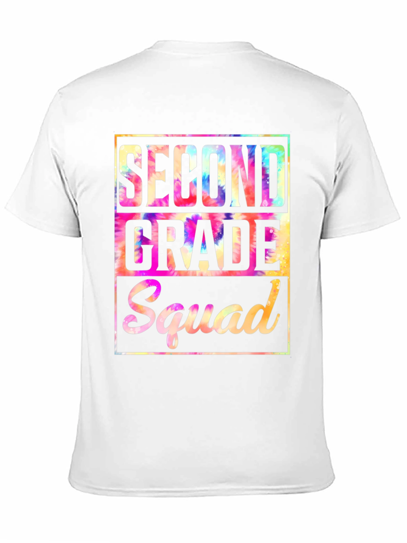Second Grade Squad Tie-Dye T-Shirt