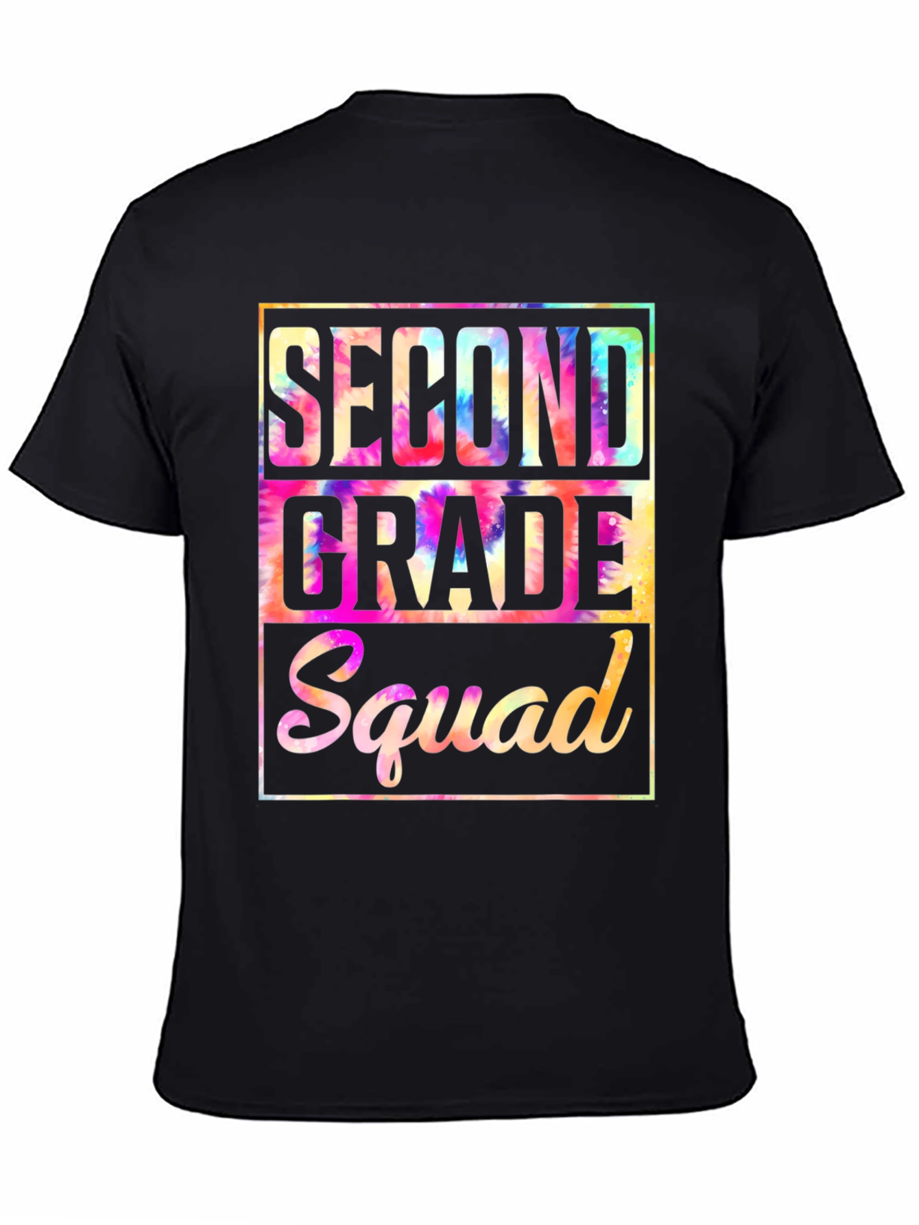 Second Grade Squad Tie-Dye T-Shirt