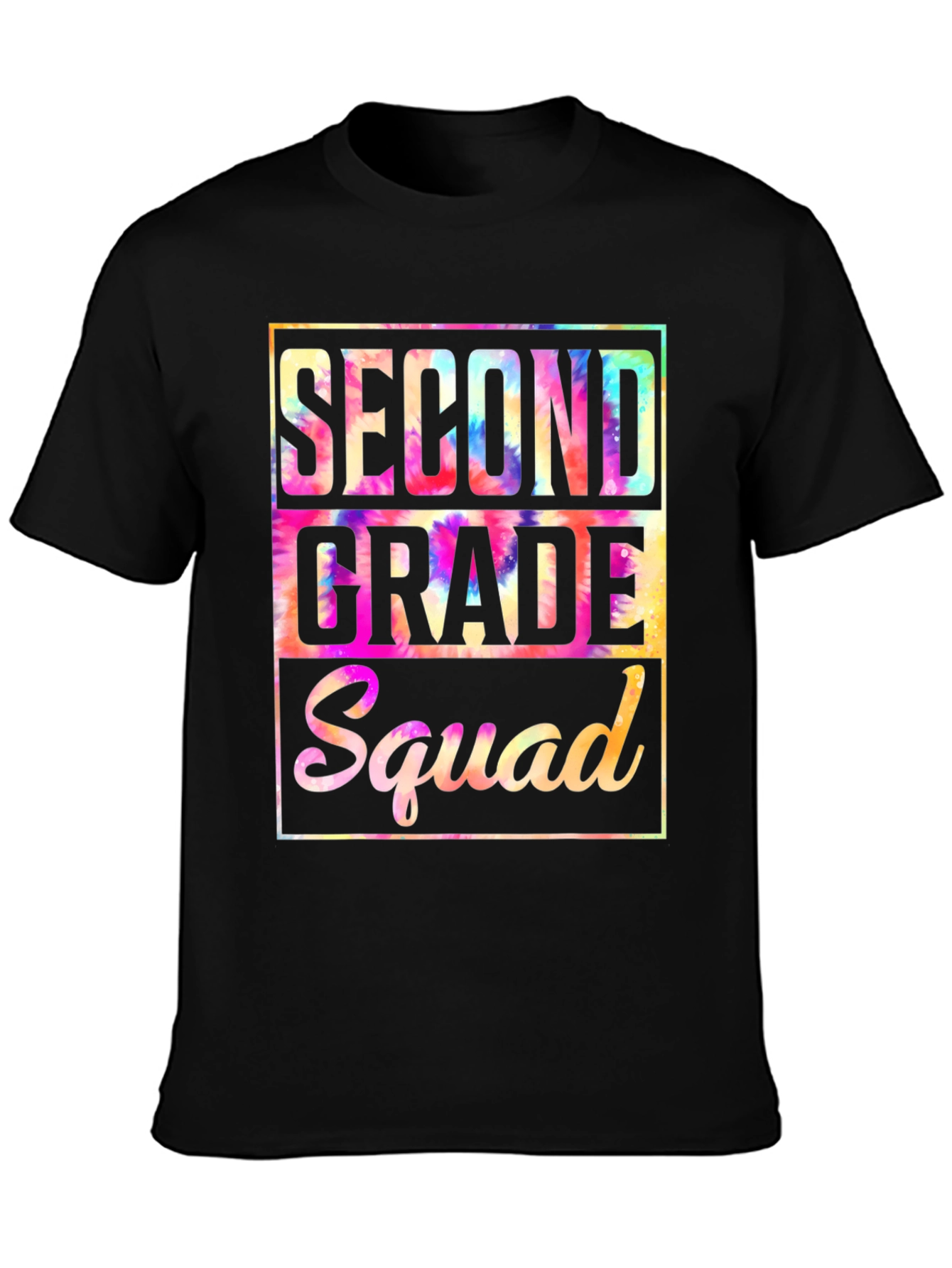 Second Grade Squad Tie-Dye T-Shirt