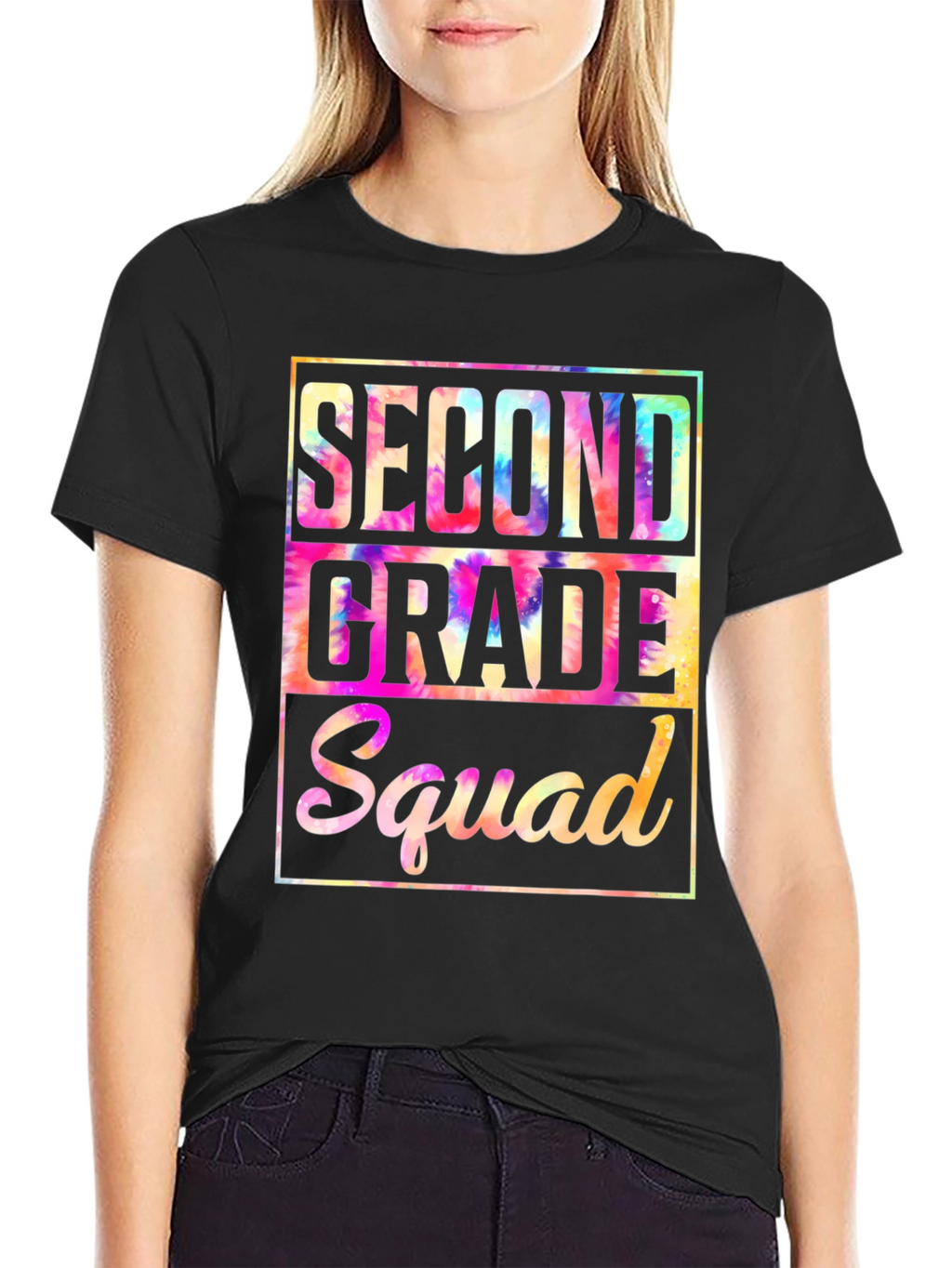 Second Grade Squad Tie-Dye T-Shirt