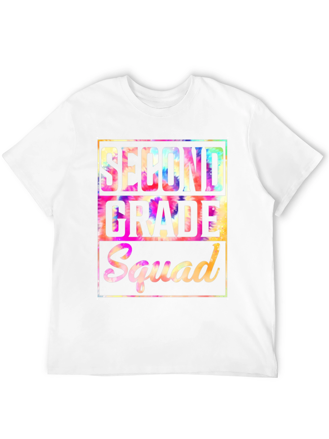 Second Grade Squad Tie-Dye T-Shirt