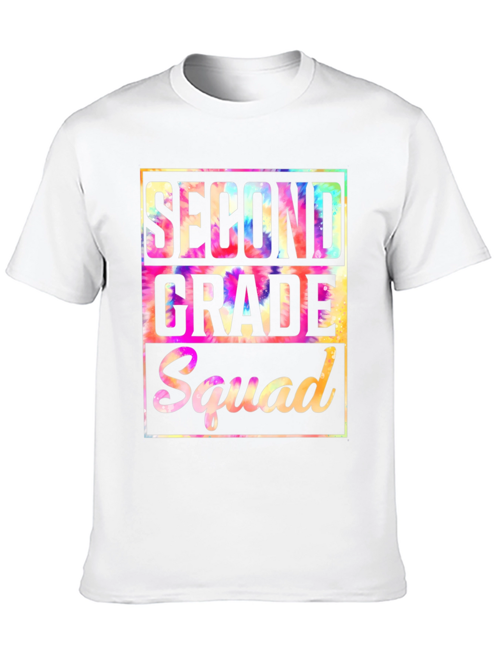 Second Grade Squad Tie-Dye T-Shirt