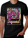 Second Grade Squad Tie-Dye T-Shirt