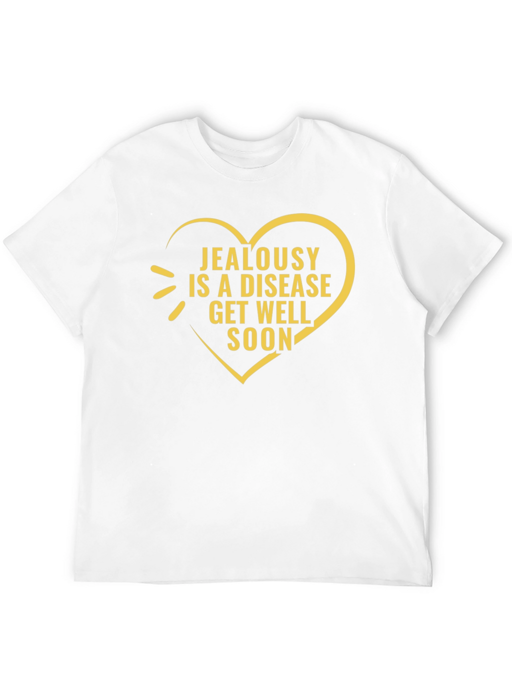 Jealousy Is a Disease Black Graphic T-Shirt