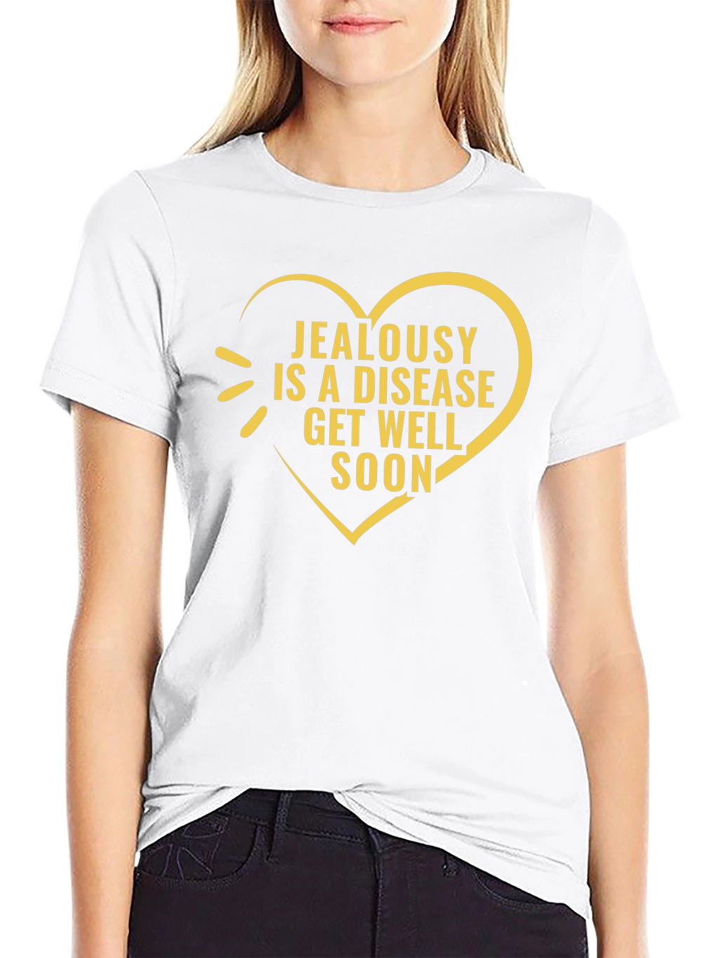 Jealousy Is a Disease Black Graphic T-Shirt