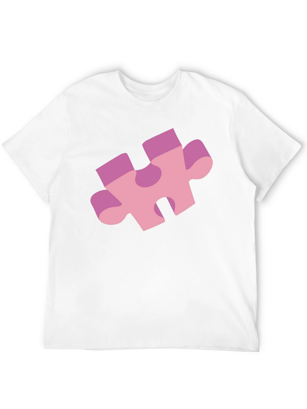 Puzzle Piece Graphic Tee - Black Casual Shirt