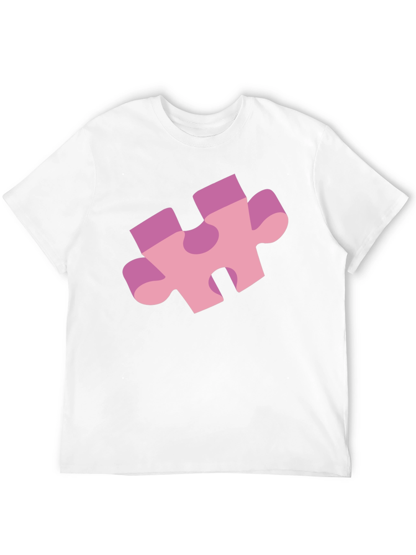 Puzzle Piece Graphic Tee - Black Casual Shirt