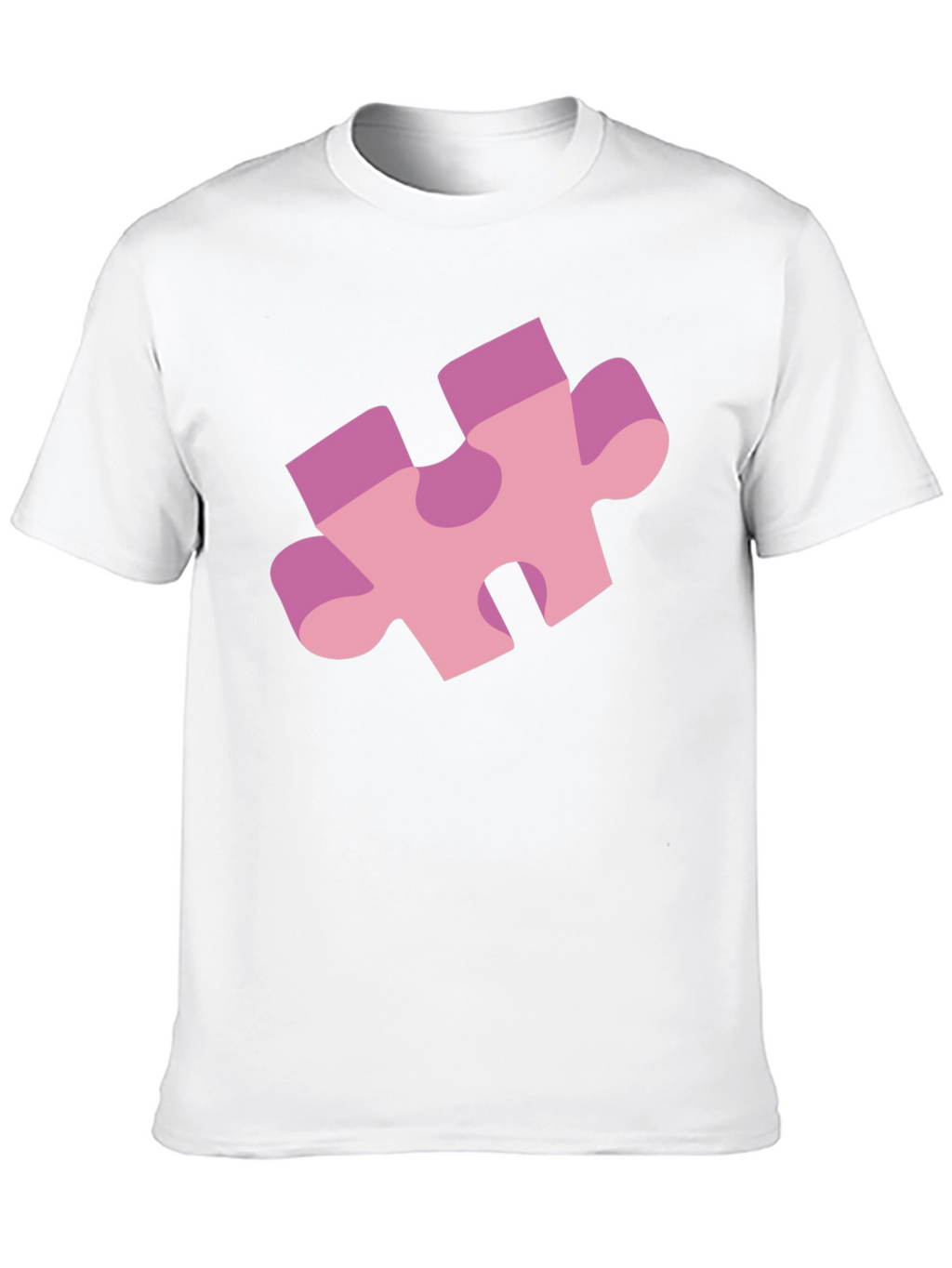 Puzzle Piece Graphic Tee - Black Casual Shirt