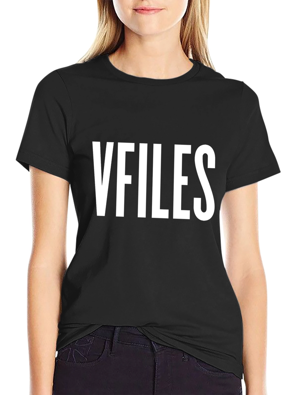 VFIILES Black Graphic Tee - Mystery & Style