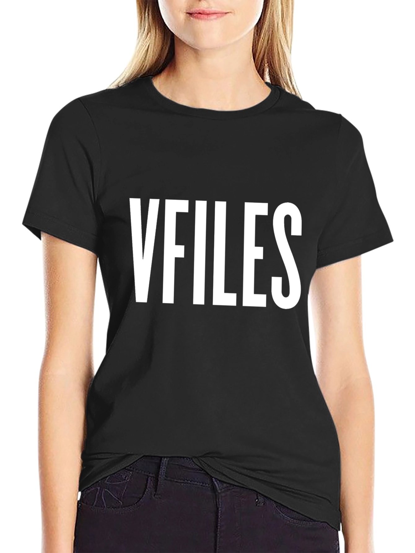 VFIILES Black Graphic Tee - Mystery & Style