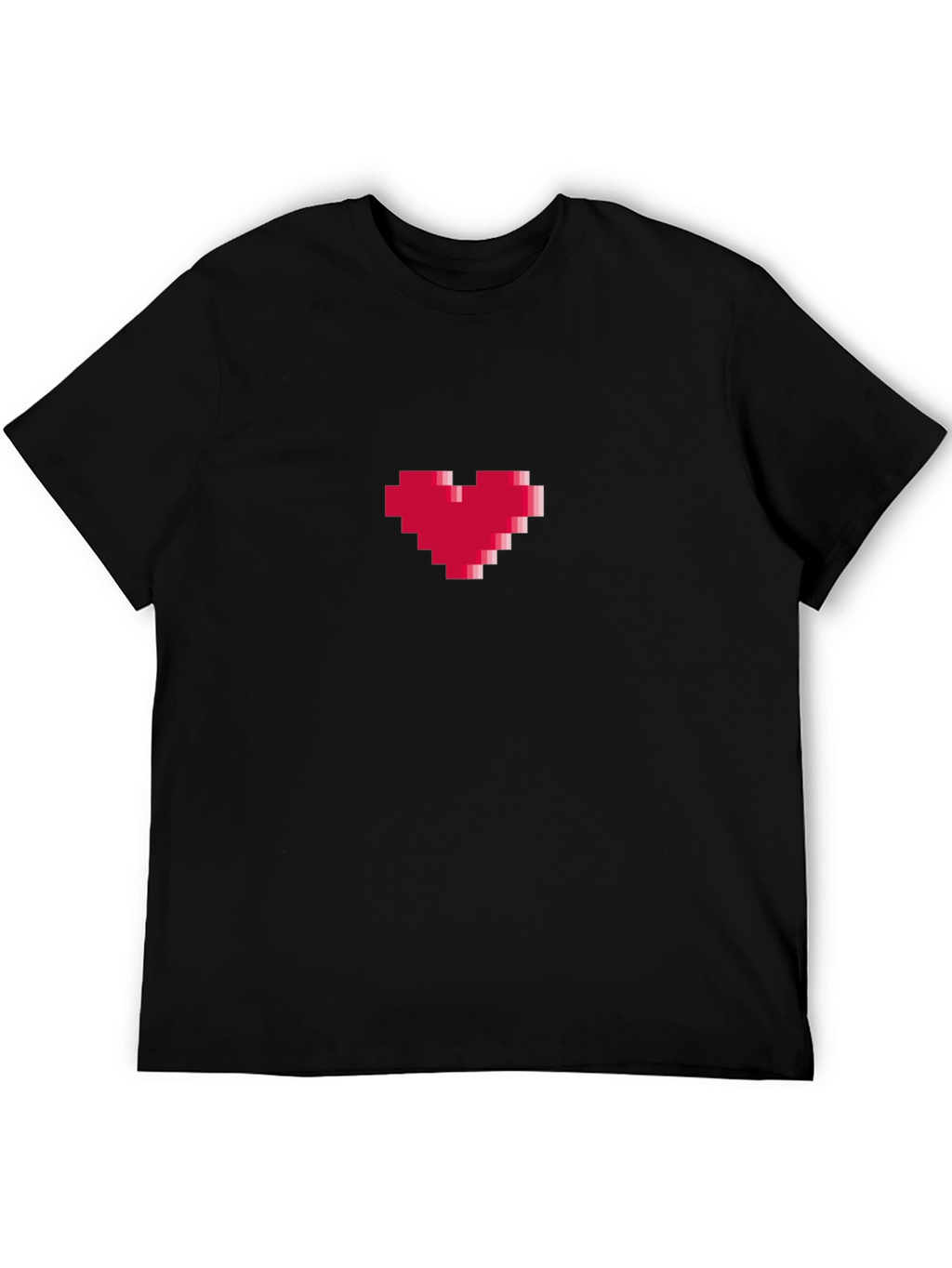 Pixel Heart Graphic Tee - Gamer Style Shirt