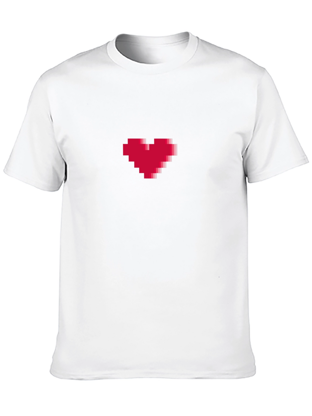 Pixel Heart Graphic Tee - Gamer Style Shirt
