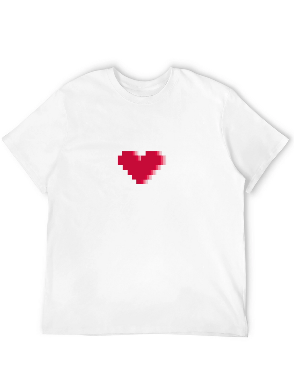 Pixel Heart Graphic Tee - Gamer Style Shirt