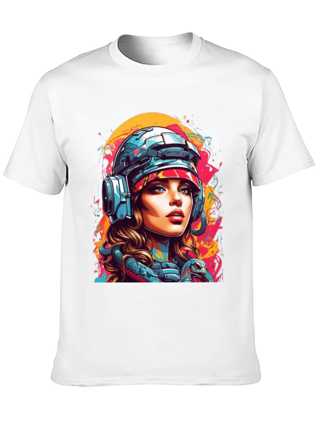 Cyberpunk Girl T-Shirt - Unique Graphic Tee