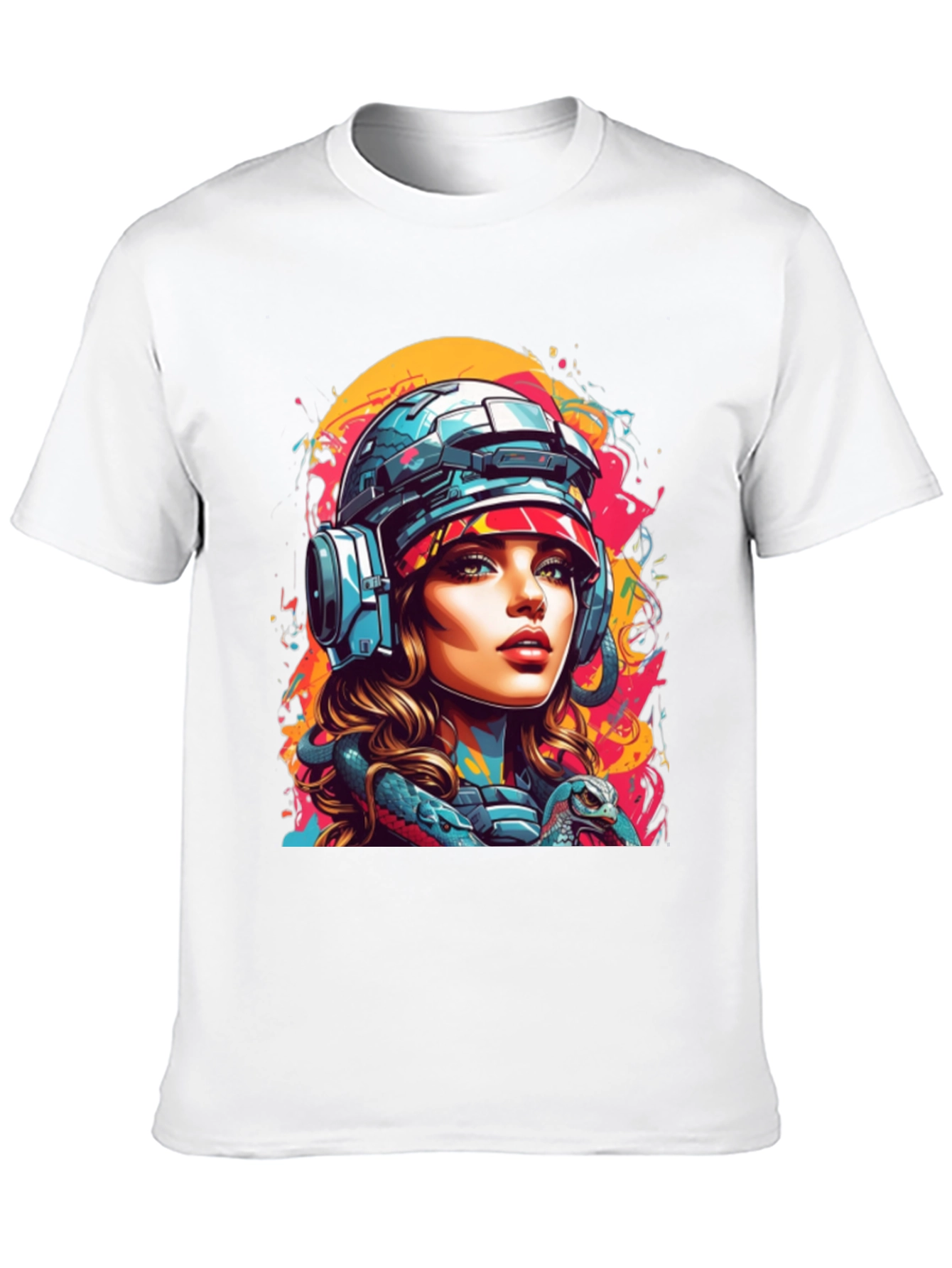 Cyberpunk Girl T-Shirt - Unique Graphic Tee