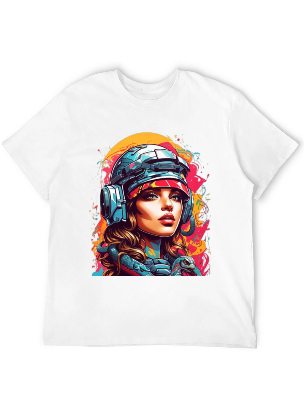 Cyberpunk Girl T-Shirt - Unique Graphic Tee