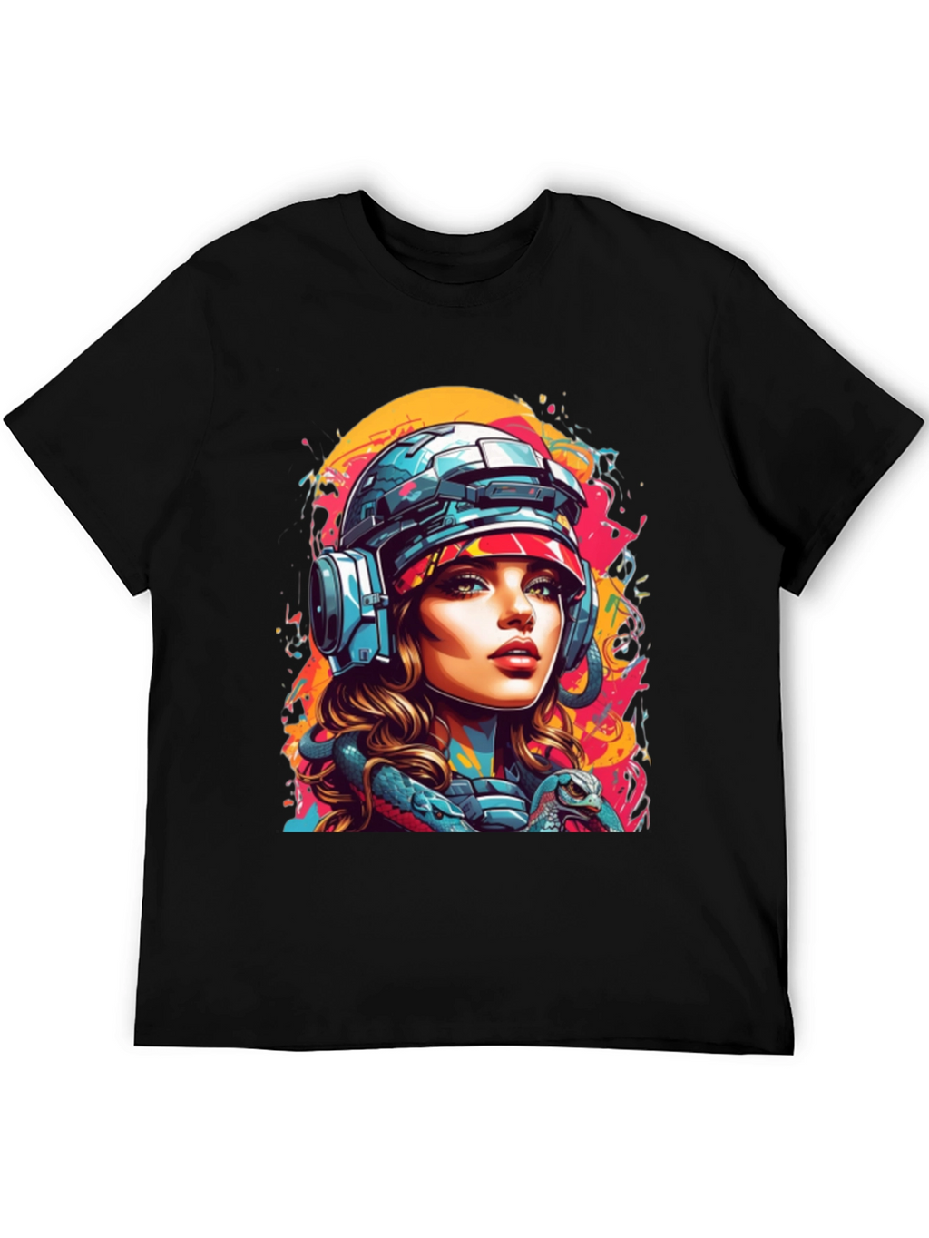 Cyberpunk Girl T-Shirt - Unique Graphic Tee
