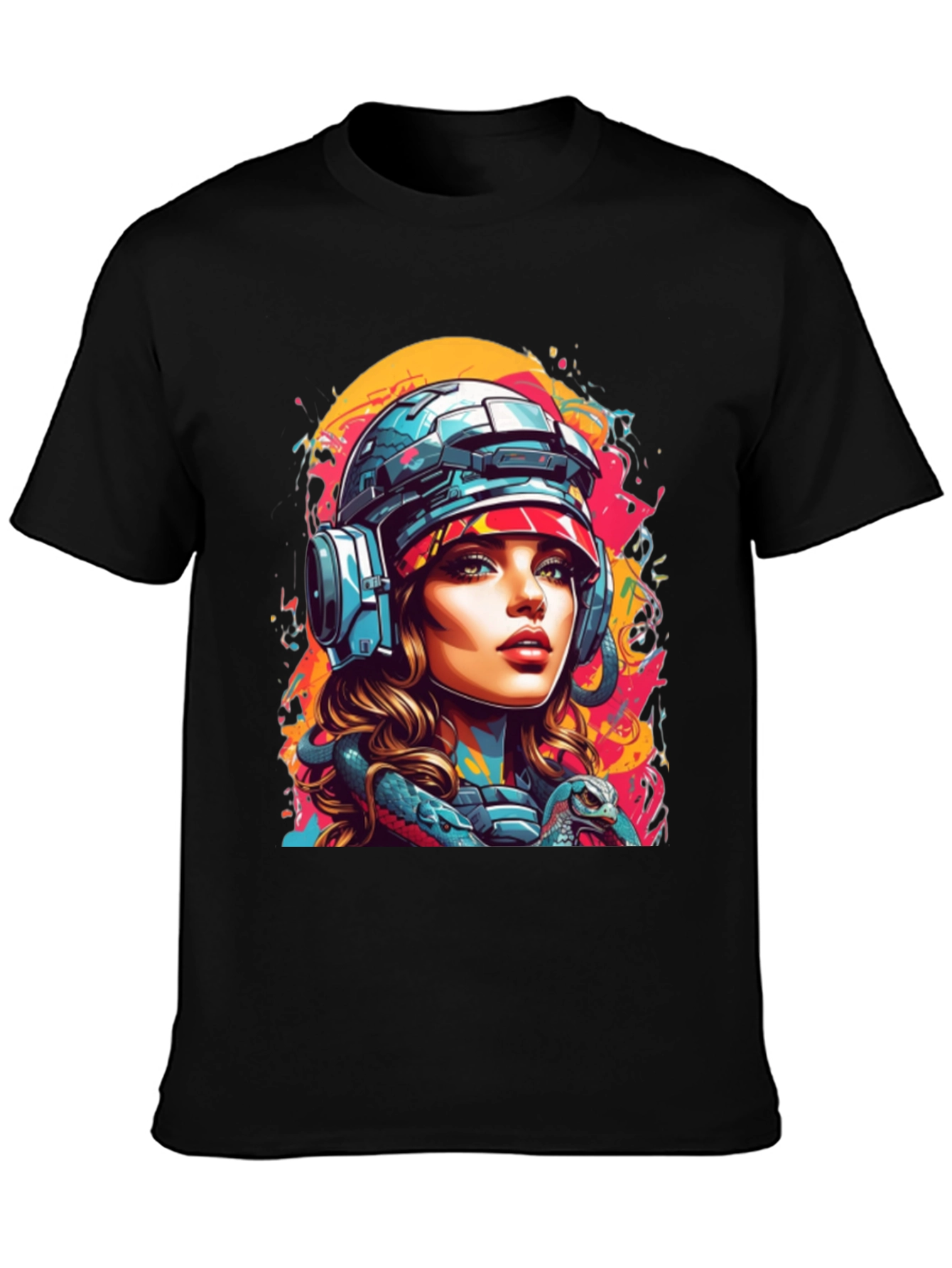 Cyberpunk Girl T-Shirt - Unique Graphic Tee