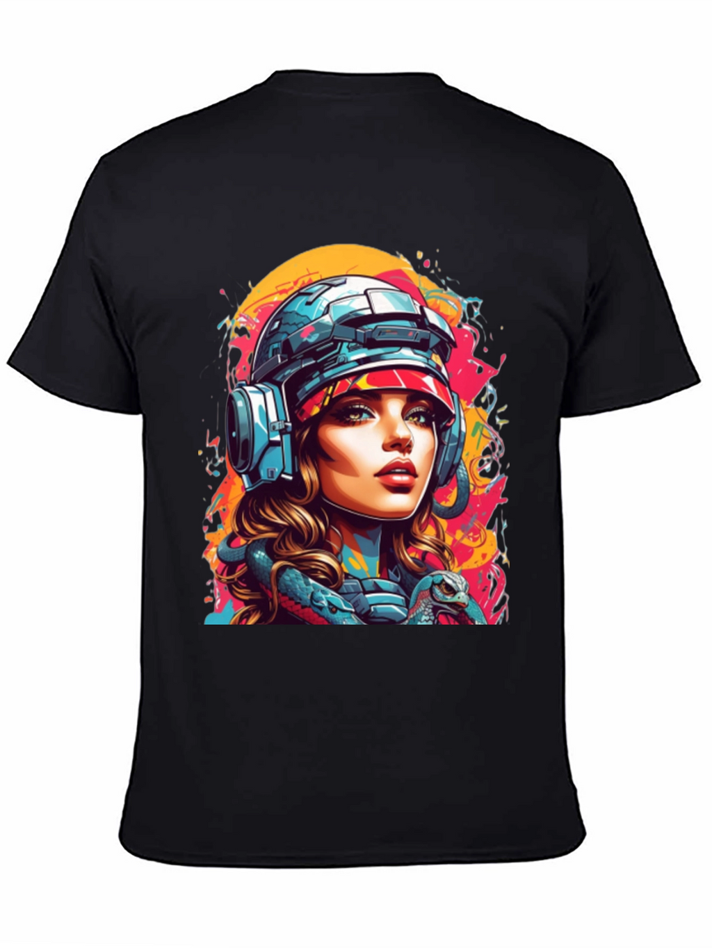 Cyberpunk Girl T-Shirt - Unique Graphic Tee