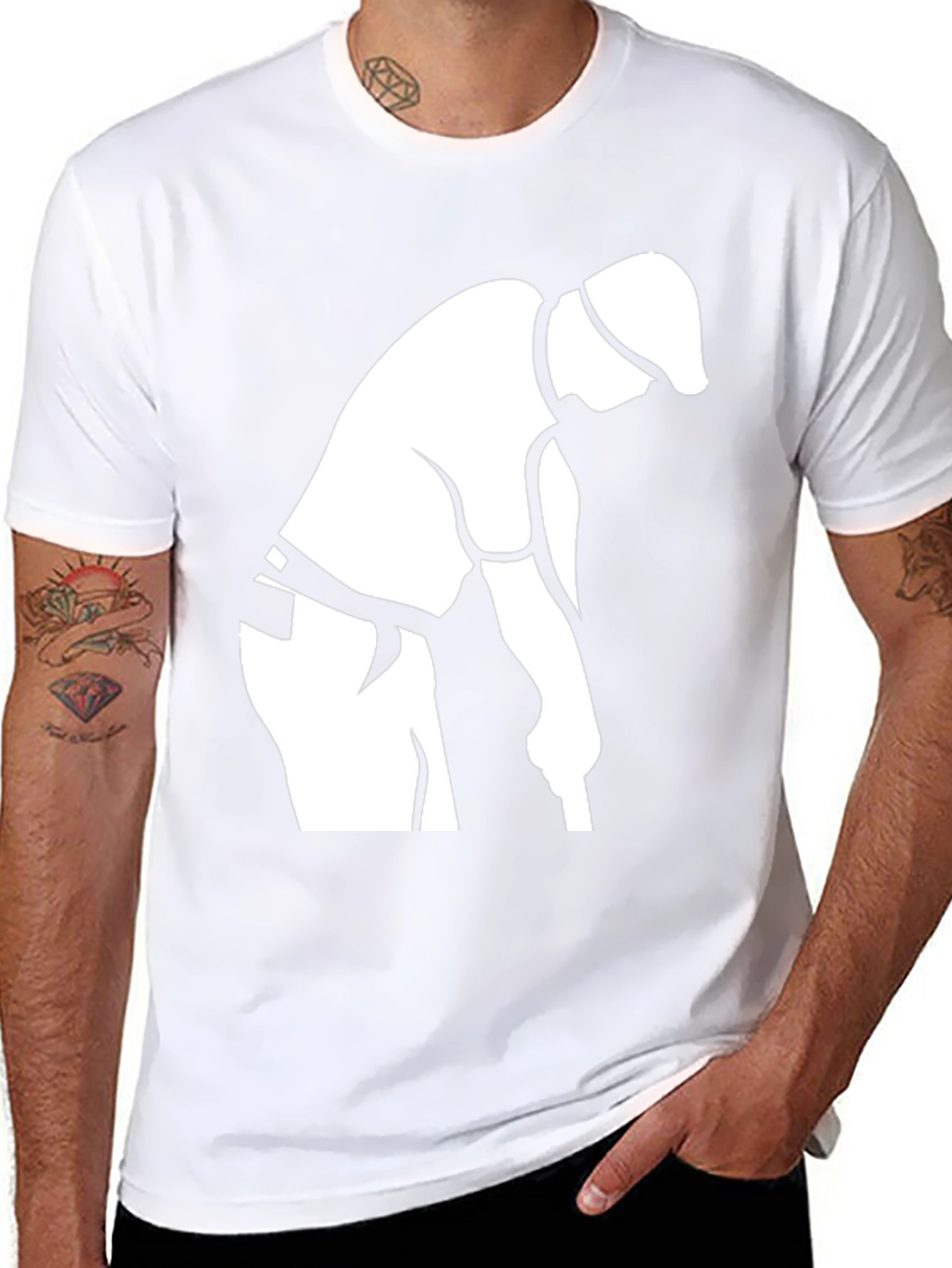 Golfer Graphic Tee - Classic Black Cotton T-Shirt