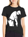 Golfer Graphic Tee - Classic Black Cotton T-Shirt