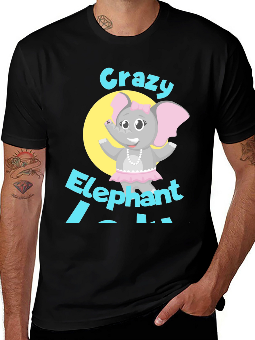 Crazy Elephant Black T-Shirt