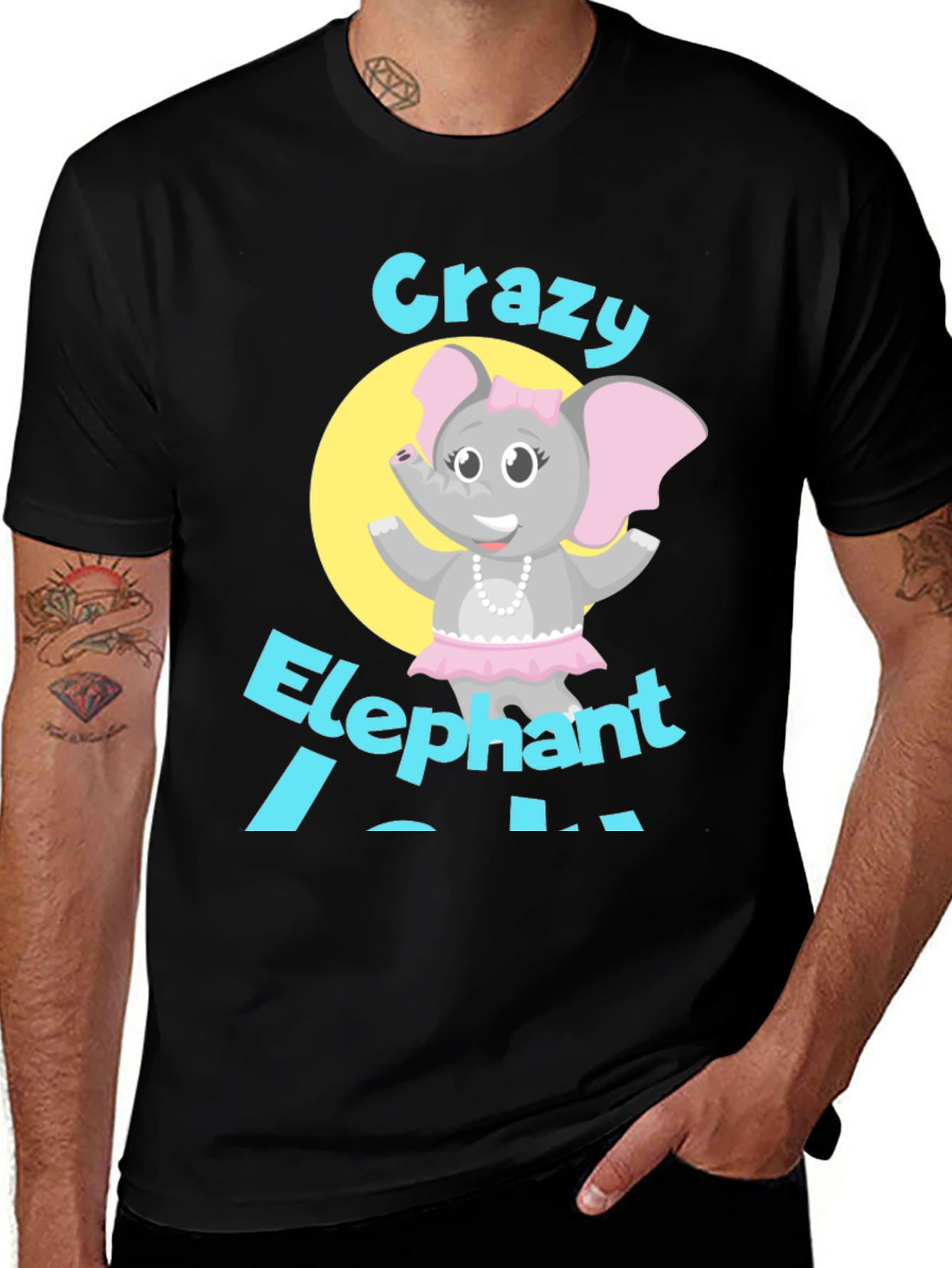 Crazy Elephant Black T-Shirt