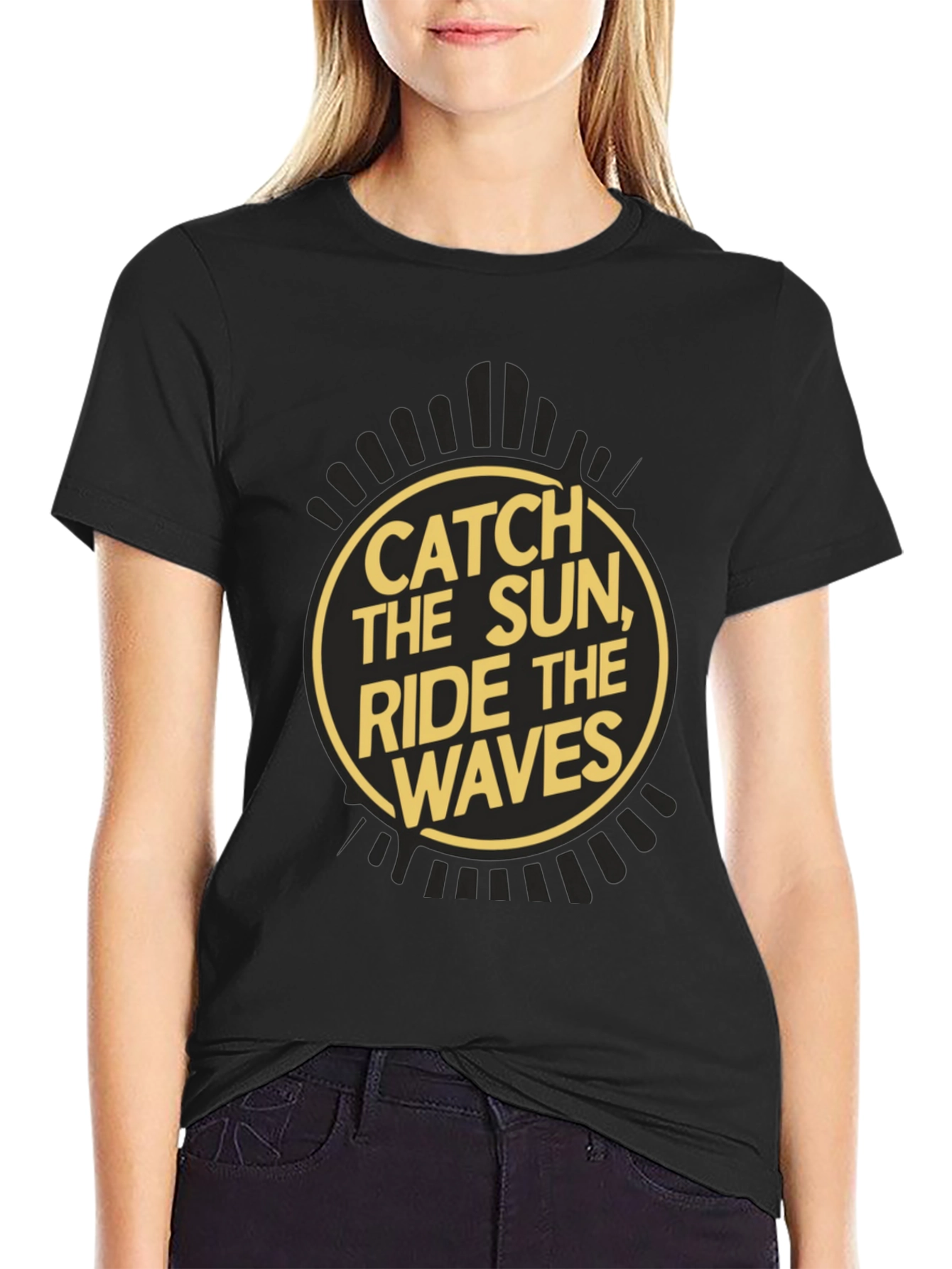Catch the Sun Ride the Waves Graphic Tee