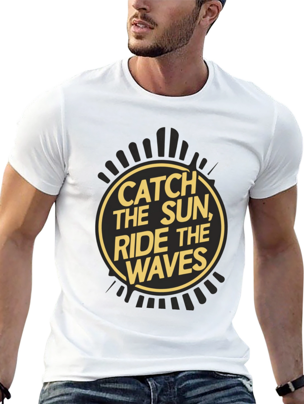 Catch the Sun Ride the Waves Graphic Tee