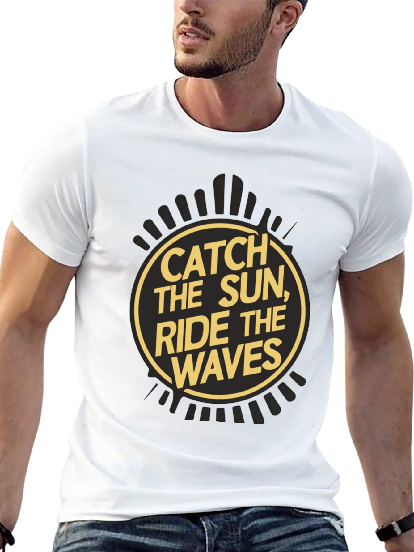 Catch the Sun Ride the Waves Graphic Tee