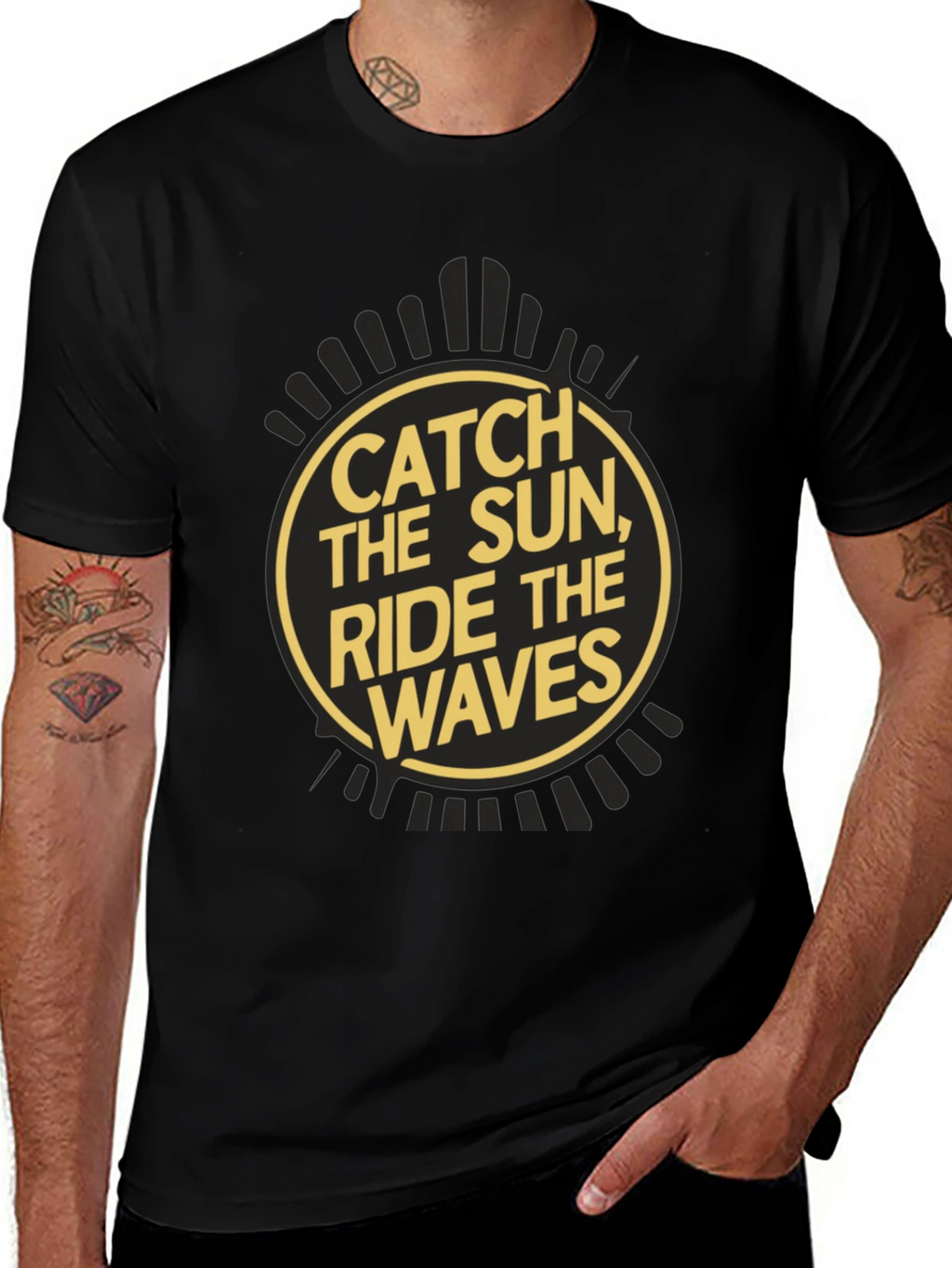 Catch the Sun Ride the Waves Graphic Tee