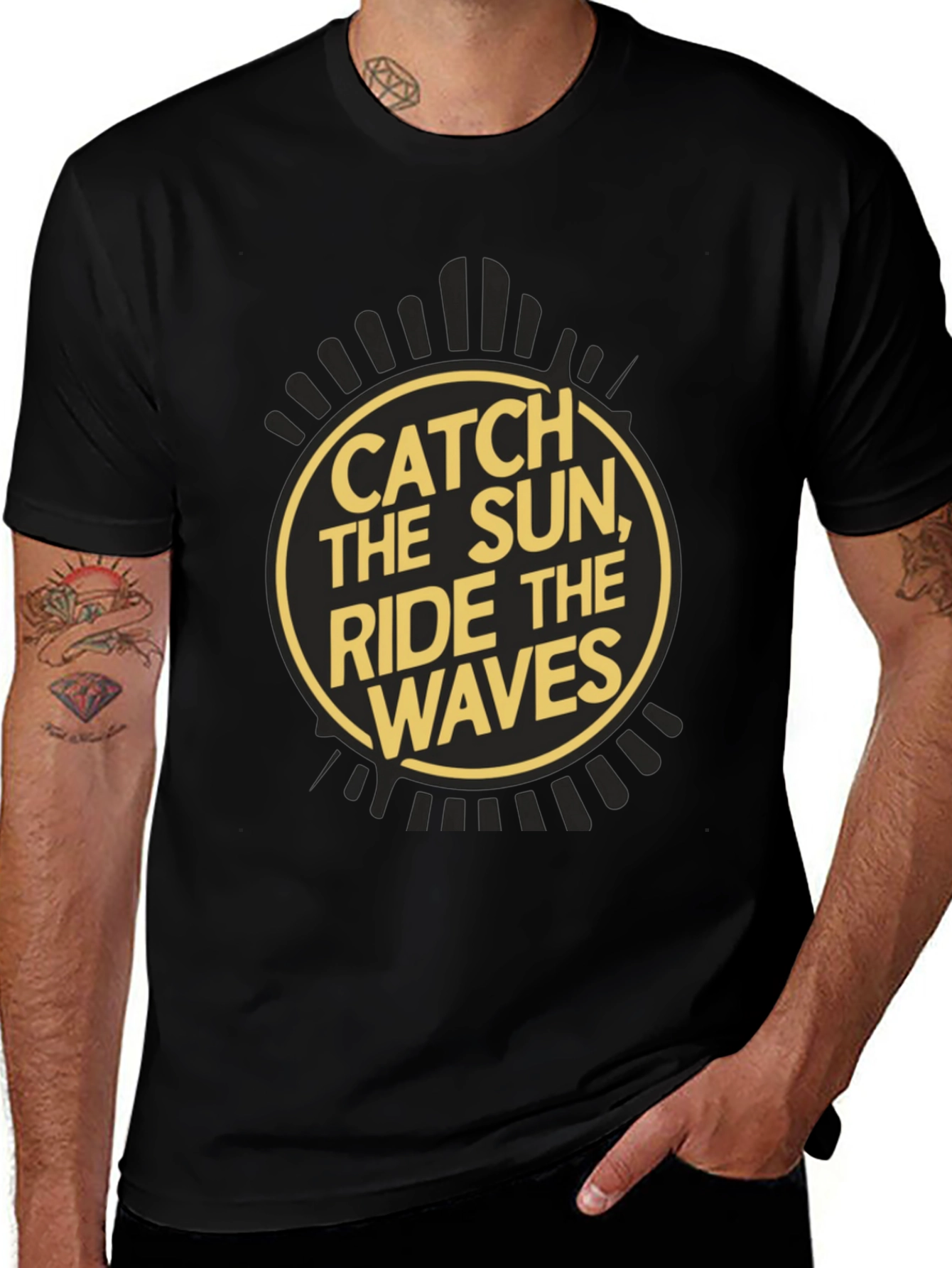 Catch the Sun Ride the Waves Graphic Tee