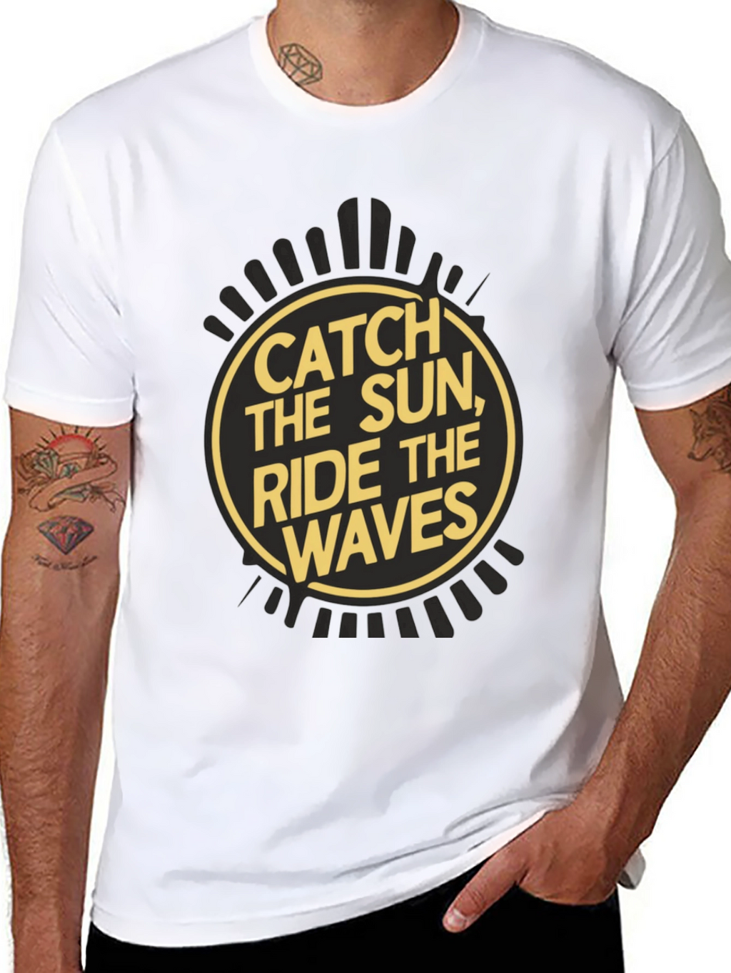 Catch the Sun Ride the Waves Graphic Tee