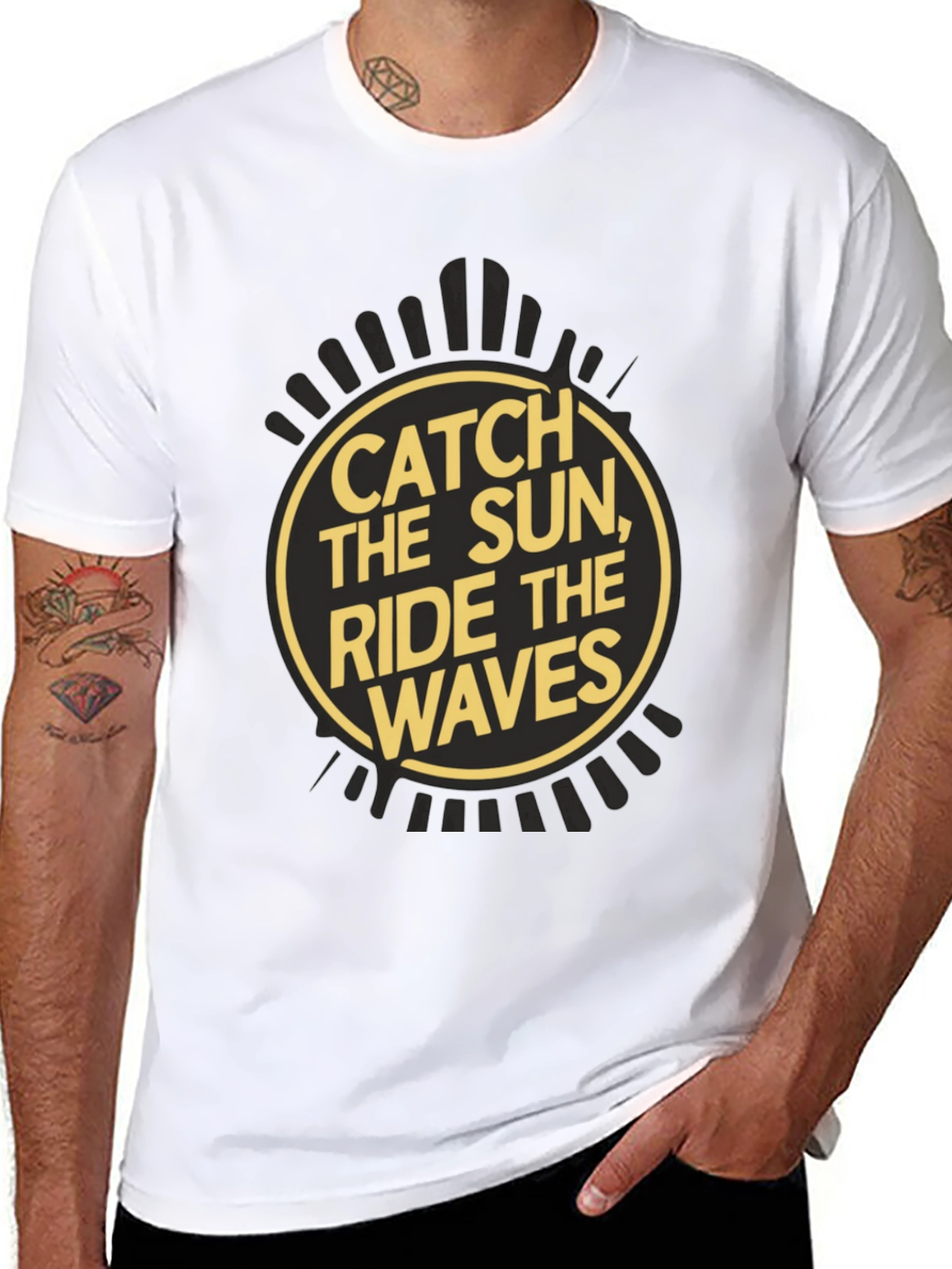 Catch the Sun Ride the Waves Graphic Tee