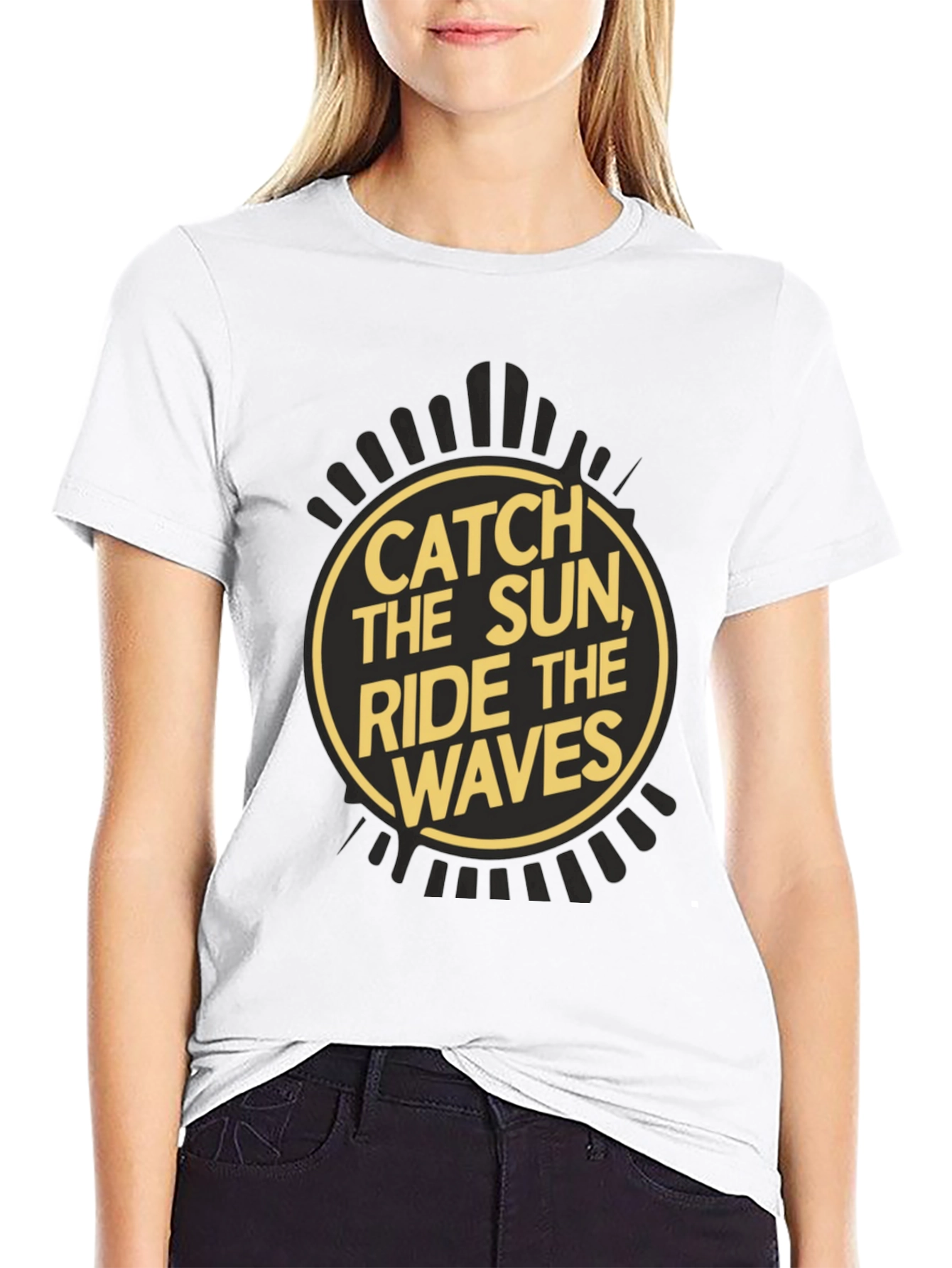 Catch the Sun Ride the Waves Graphic Tee