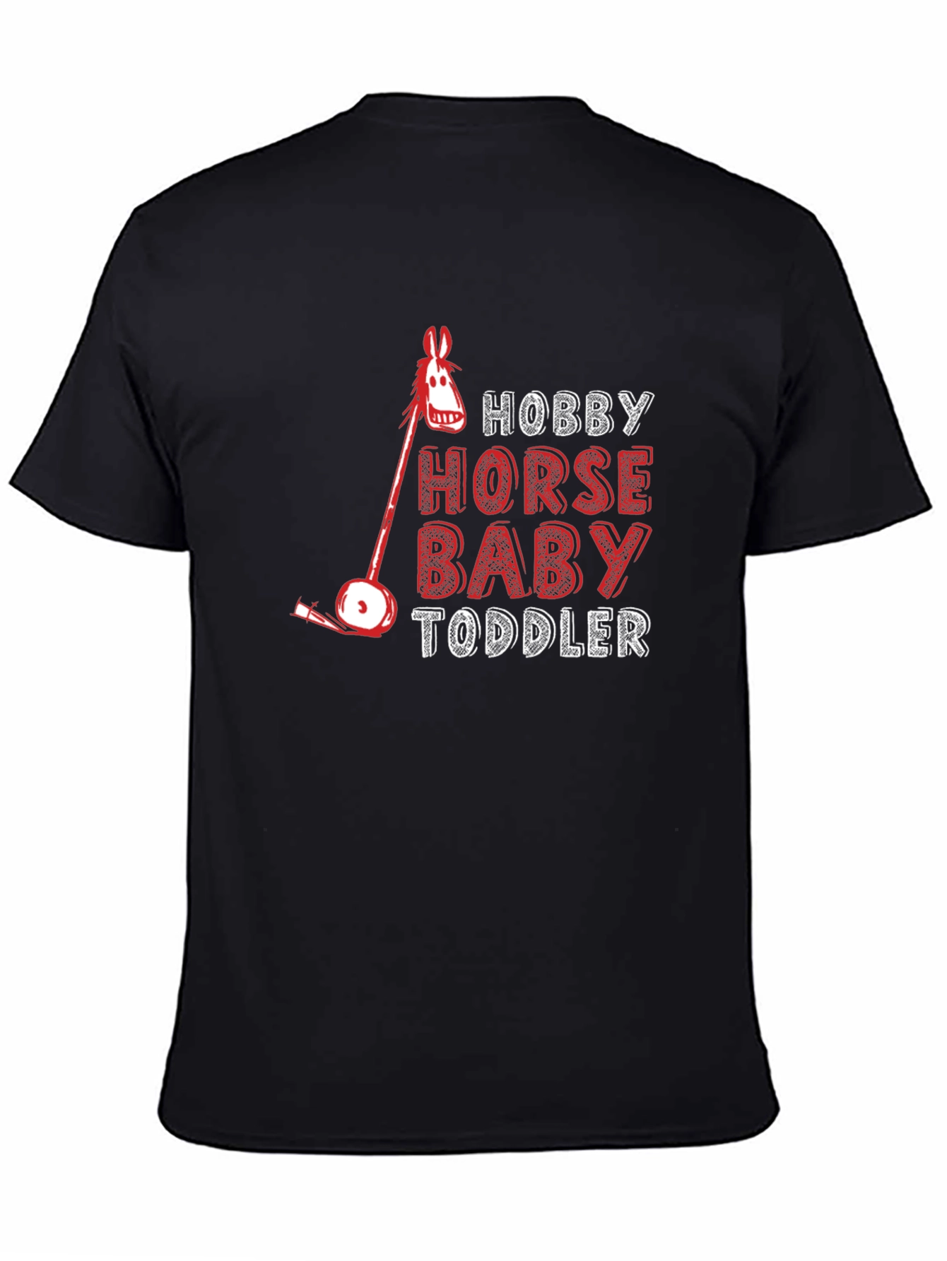 Hobby Horse Baby Toddler T-Shirt - Black