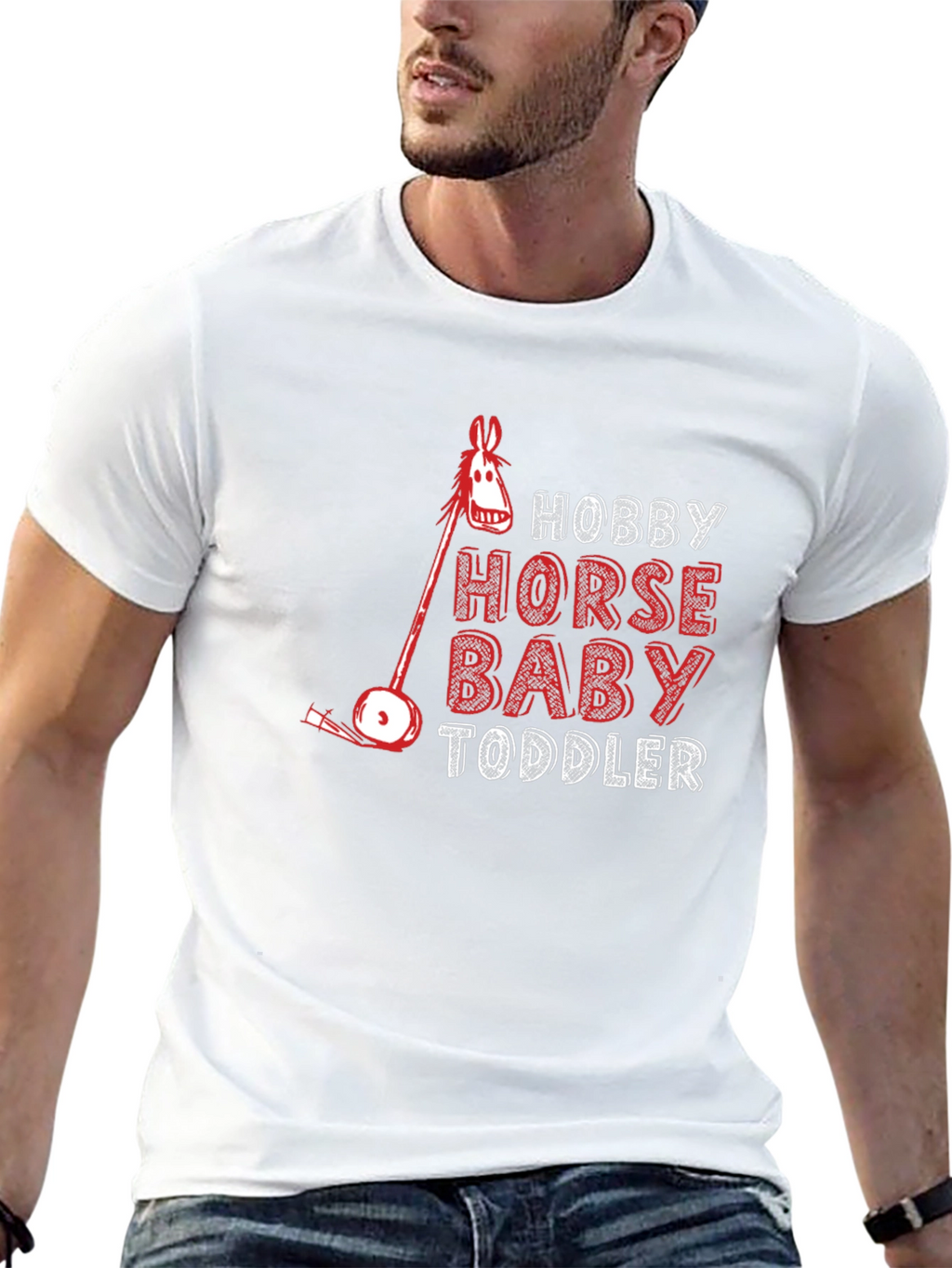 Hobby Horse Baby Toddler T-Shirt - Black